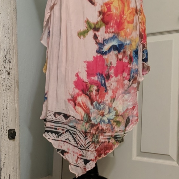 ✨50% OFF✨ O'Neill pink floral draped midi dress - Picture 5 of 7